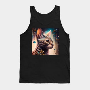 Bengal Cat In Magical World Tank Top